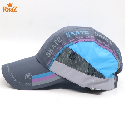 Picture of Light Blue Skate Ultra-Lightweight Parachute Mesh Running Cap For Men
