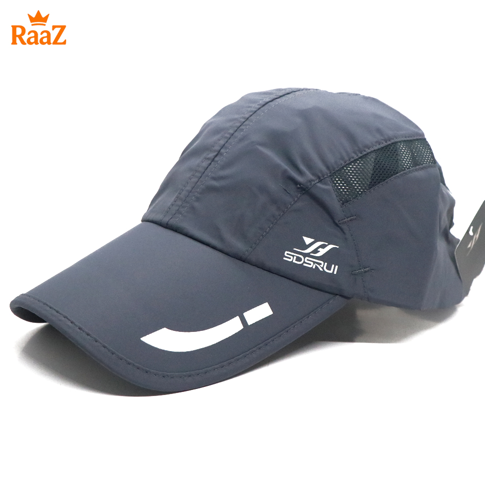 Picture of Grey SDRUI Ultra-Lightweight Parachute Mesh Running Cap For Men