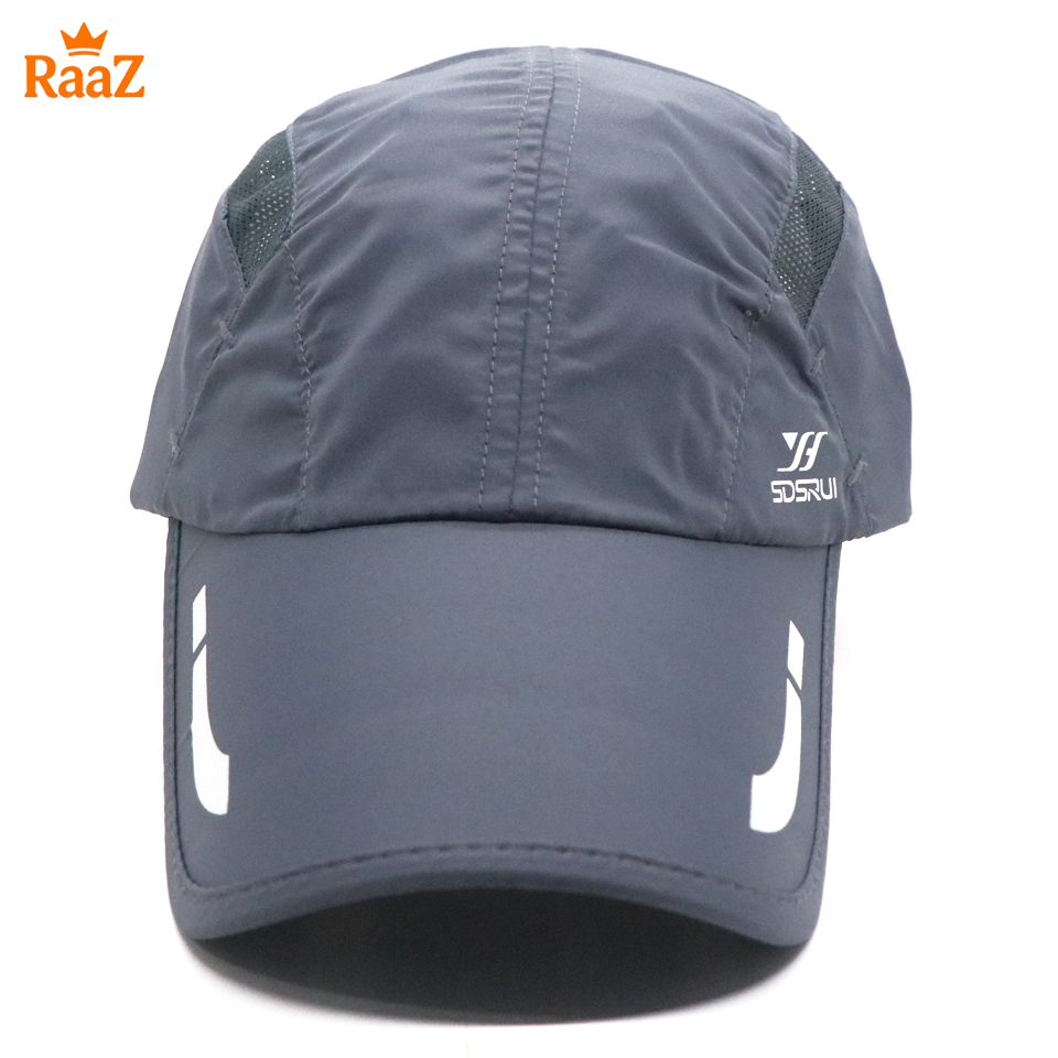 Picture of Grey SDRUI Ultra-Lightweight Parachute Mesh Running Cap For Men