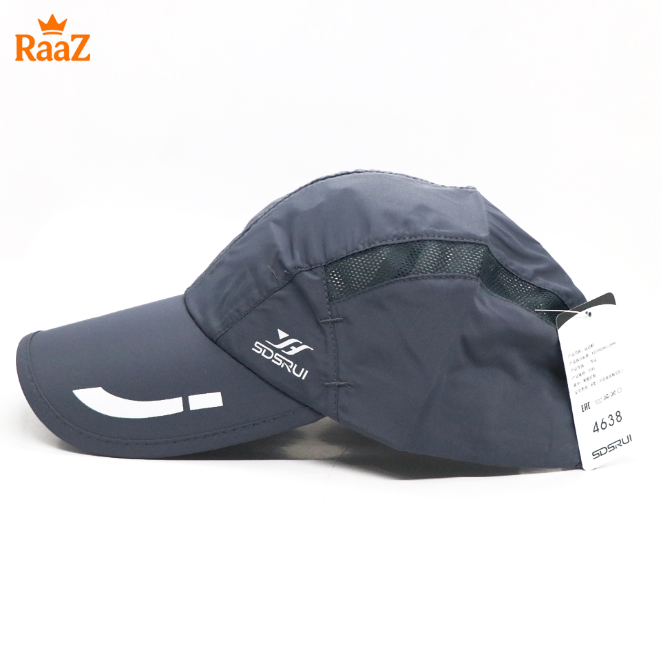 Picture of Grey SDRUI Ultra-Lightweight Parachute Mesh Running Cap For Men