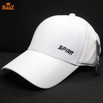 Picture of Full White SPIRIT Lightweight Quick-Dry Parachute Mesh Sports Cap For Men