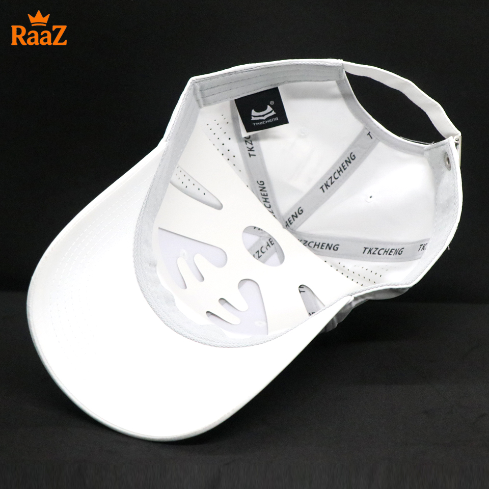 Picture of Full White SPIRIT Lightweight Quick-Dry Parachute Mesh Sports Cap For Men
