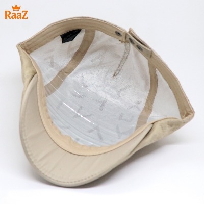 Picture of Off White Men’s Classic Cotton Flat Cap – Adjustable Duckbill Hat