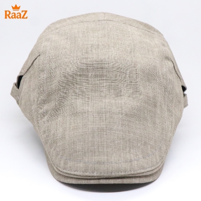 Picture of Beige Casual Retro Newsboy Flat Cap – Comfortable Cotton Fabric