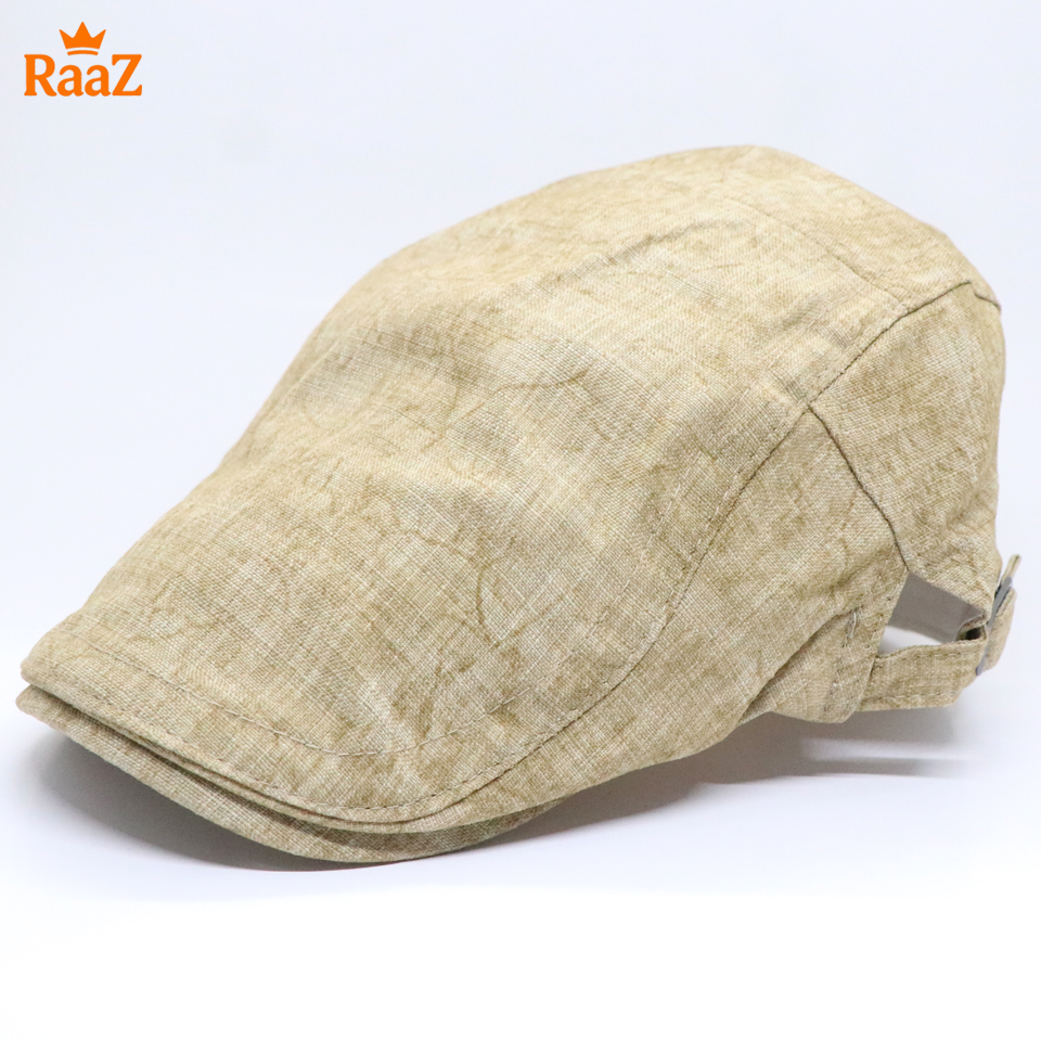 Picture of Brown Casual Retro Newsboy Flat Cap – Comfortable Cotton Fabric