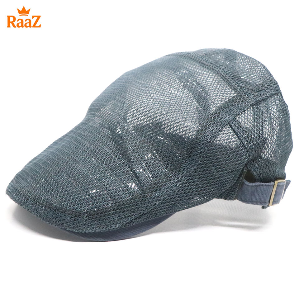 Picture of Silver Lightweight Summer Mesh Flat Cap for Men – Breathable Outdoor Hat