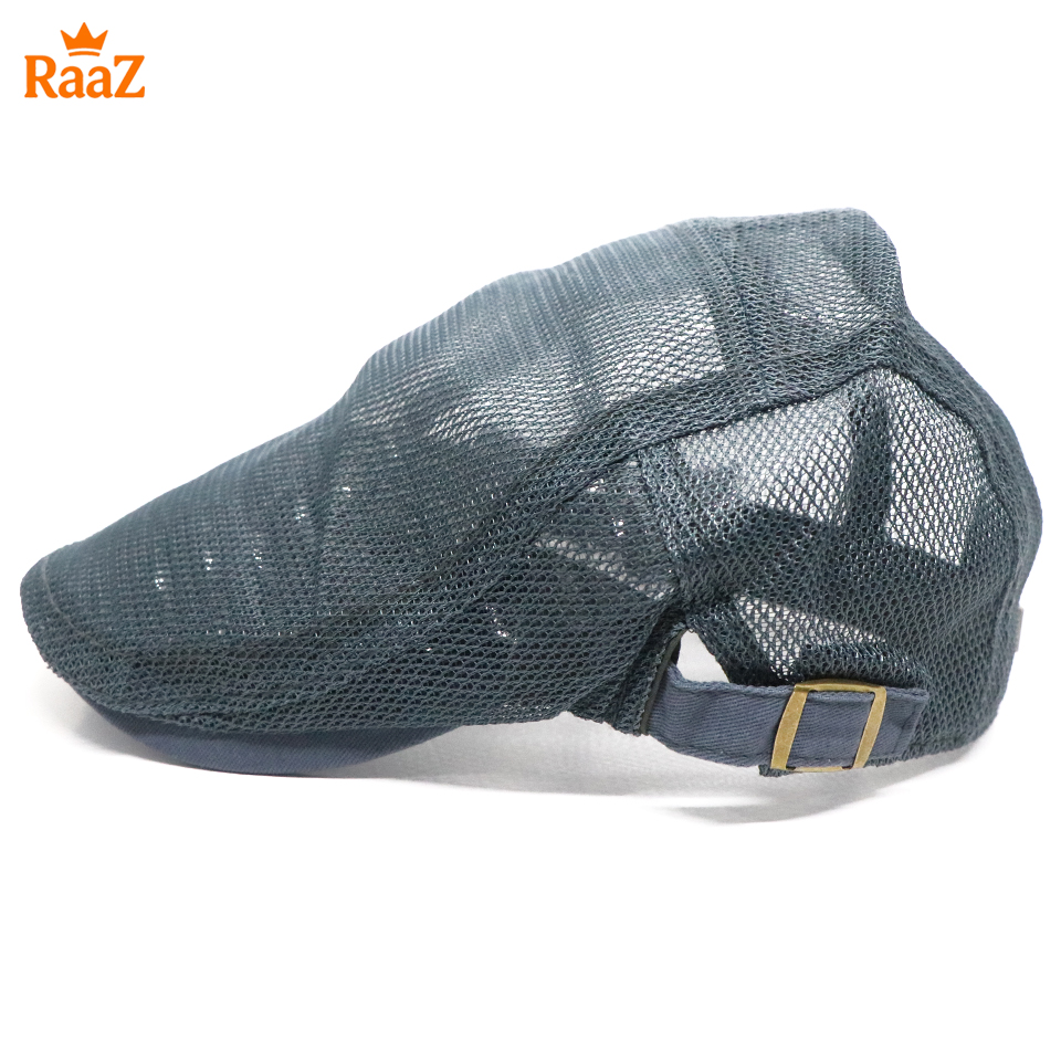 Picture of Silver Lightweight Summer Mesh Flat Cap for Men – Breathable Outdoor Hat