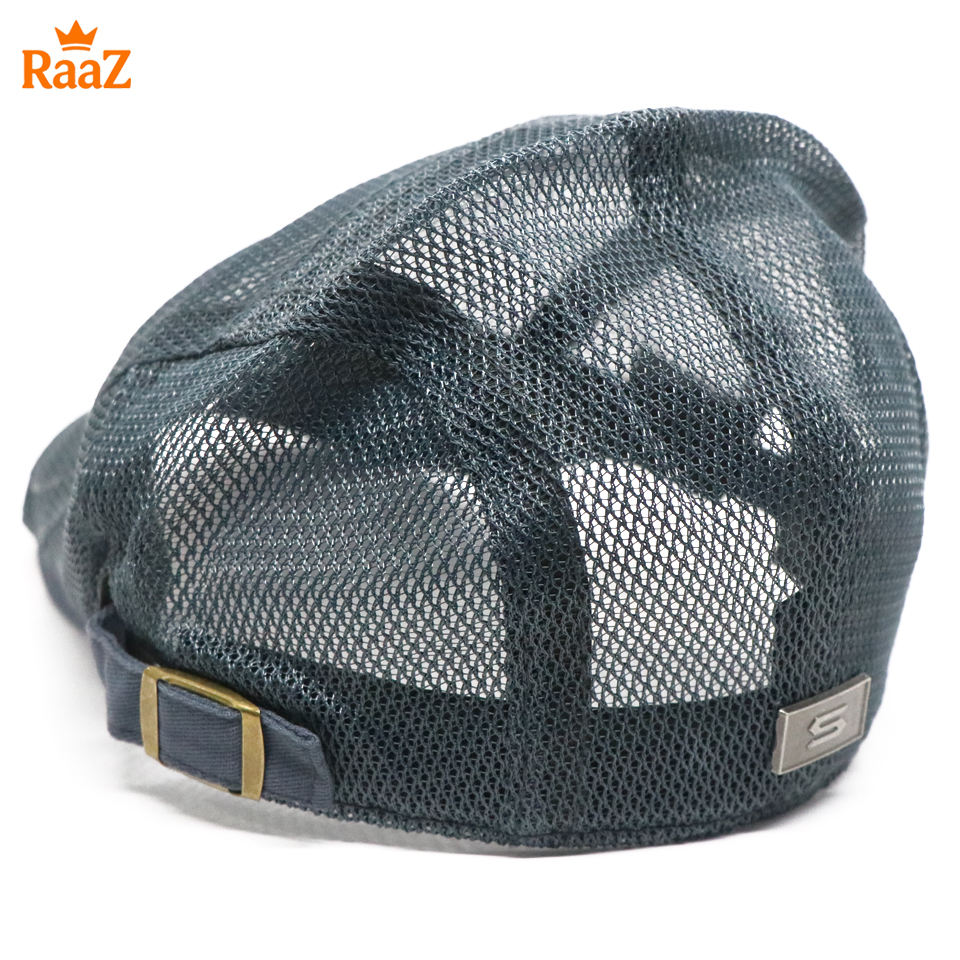Picture of Silver Lightweight Summer Mesh Flat Cap for Men – Breathable Outdoor Hat