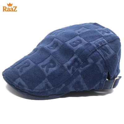 Picture of Blue Wool Men’s Outdoor Adjustable Driving Cap – Vintage Style Duckbill Hat