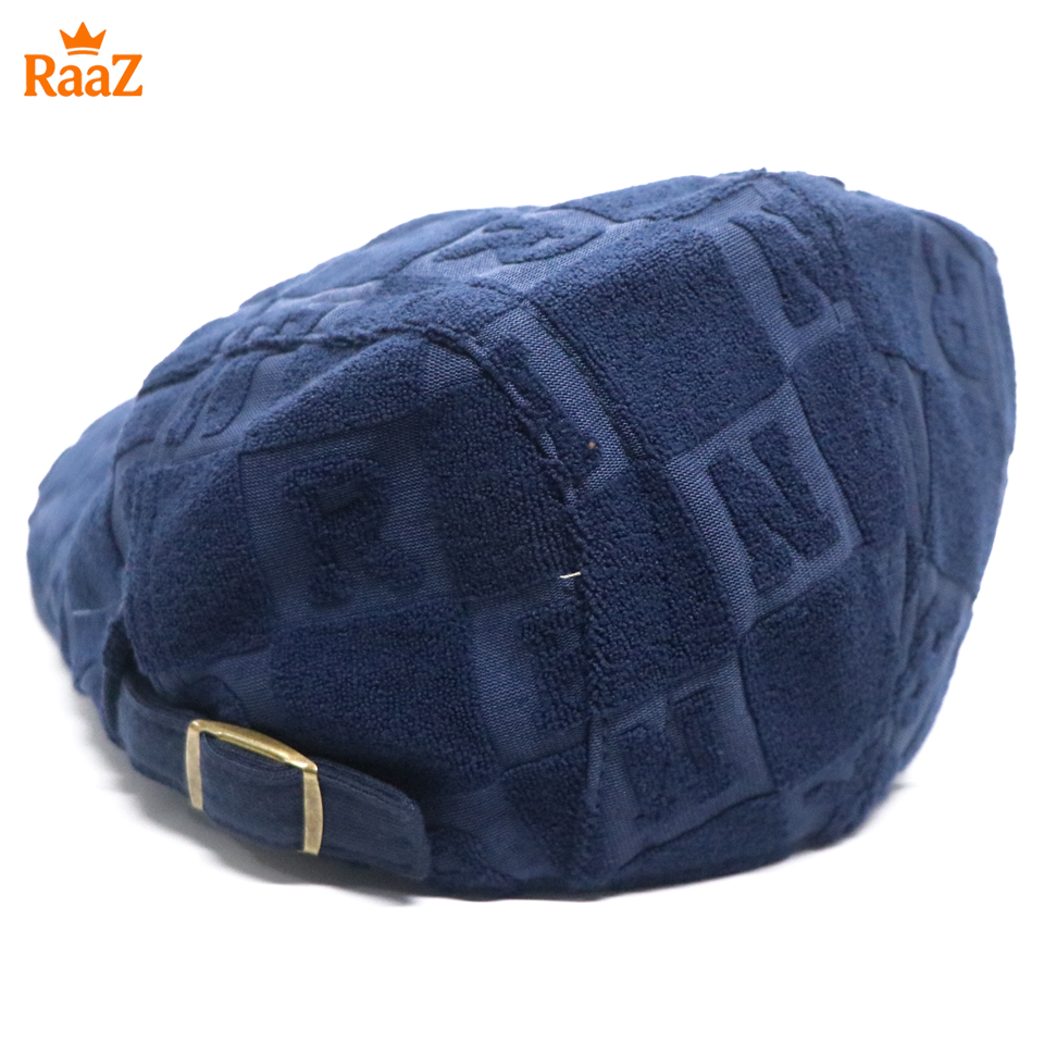 Picture of Blue Wool Men’s Outdoor Adjustable Driving Cap – Vintage Style Duckbill Hat