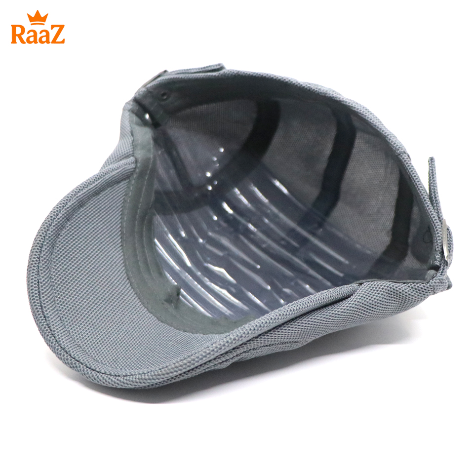 Picture of Silver Summer Breathable Mesh Flat Cap – Casual Adjustable Driving Cap