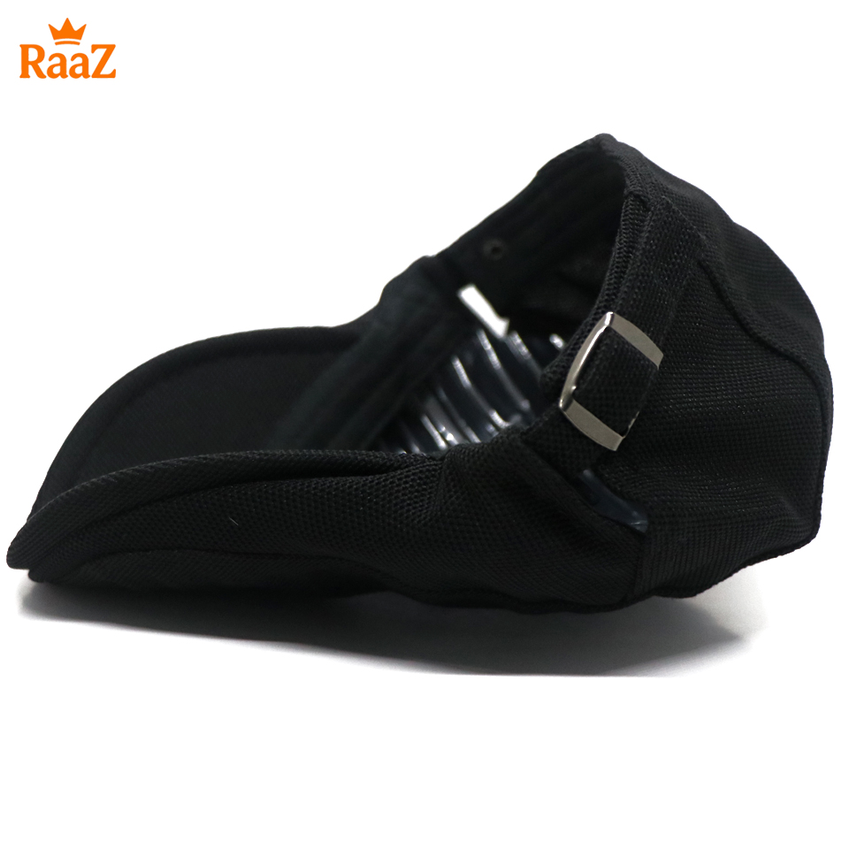 Picture of Black Summer Breathable Mesh Flat Cap – Casual Adjustable Driving Cap