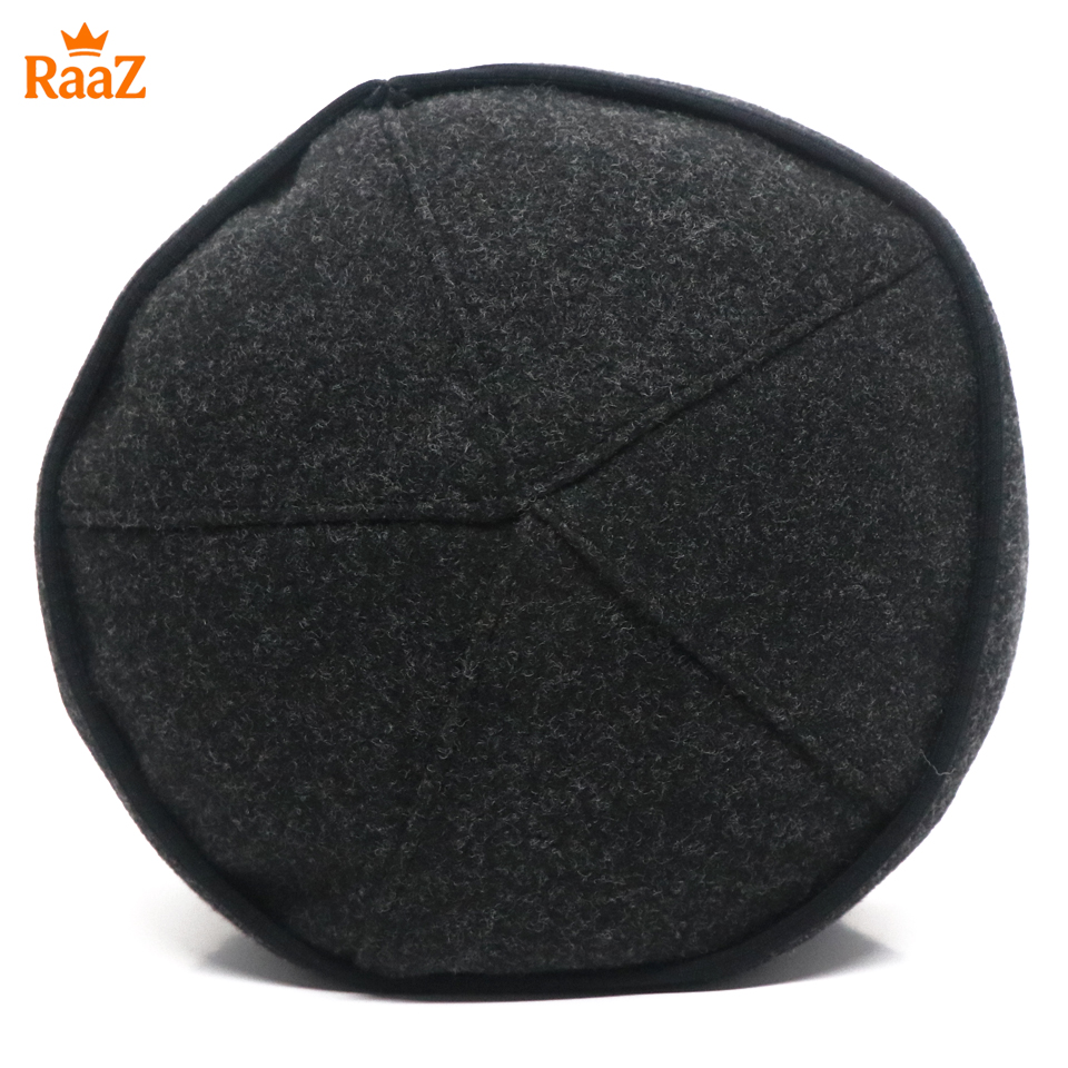 Picture of Ash Soft Woolen Pakol Cap for Men Ethnic Afghan & Pakistani Headwear Prayer Tupi