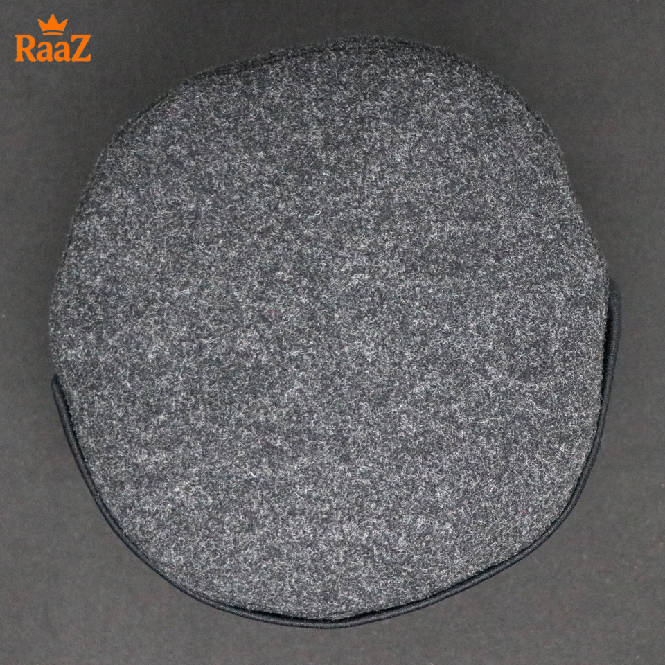 Picture of Ash High-Quality Woolen Pakol Cap Authentic Style Prayer Hat Tupi