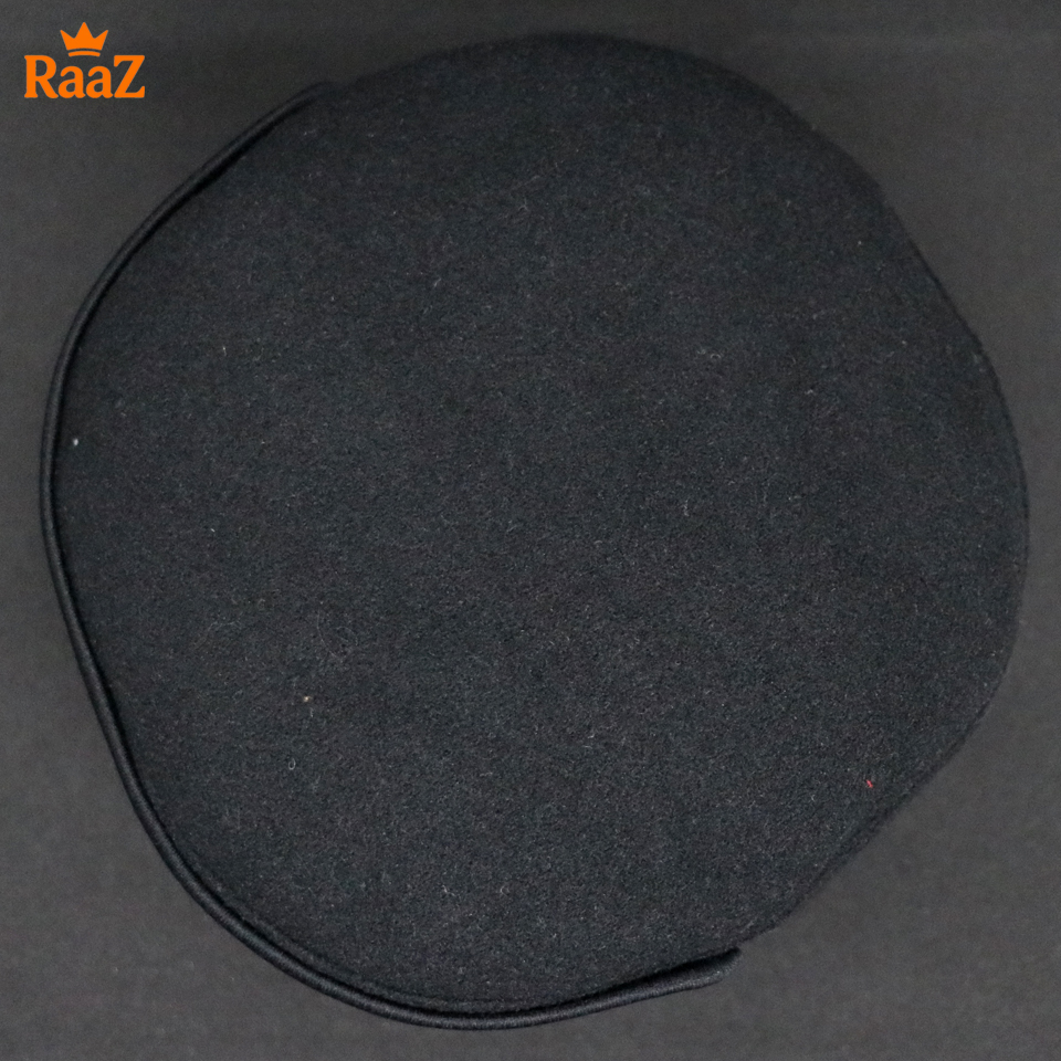 Picture of Black High-Quality Woolen Pakol Cap Authentic Style Prayer Hat Tupi