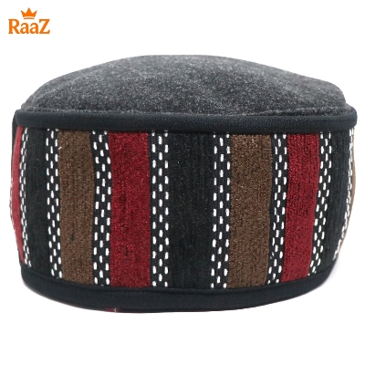 Picture of Ash Handcrafted Wool Pakol Hat Traditional Shah Cap Tupi