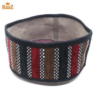 Picture of Brown Handcrafted Wool Pakol Hat Traditional Shah Cap Tupi