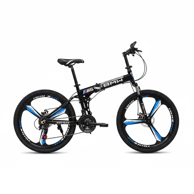 Picture of BMW (M6) Folding Bicycle | 26 Inch | Alloy Wheel | 03 Nives | Double Suspension | Shimano Gear & Brake | Double Disk Brake | Black Color
