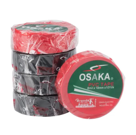 Picture of Osaka PVC Tape-Black (18 mm)-6 PCS Combo