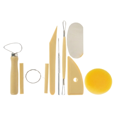 Picture of 8Pcs Pottery Tools Set Clay Needle Cutter Loop Ribbon Ceramics Clay Sculpting Modeling Tool Kit