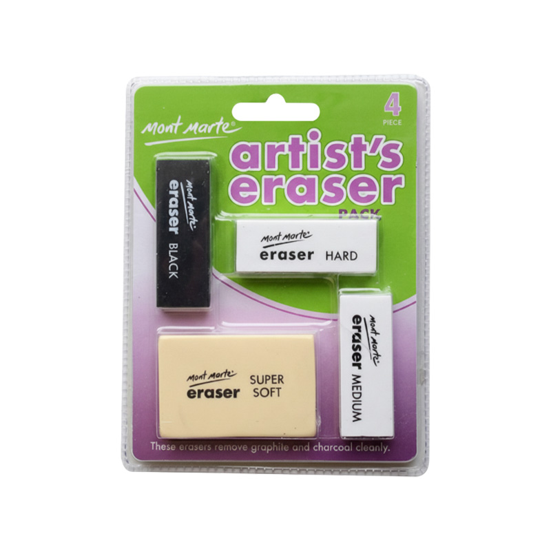 Picture of Mont Marte Artists Eraser Pack-4pce