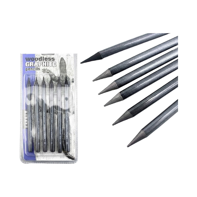 Picture of keep smiling woodless graphite pencils 6 pcs