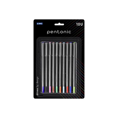 Picture of Linc Pentonic 10 Color Smooth Ball Pen Set - Pen
