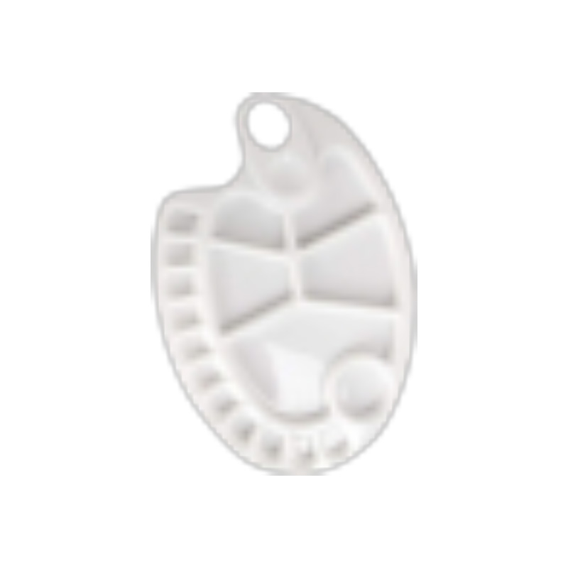 Picture of Oval watercolor Artists palette plastic high quality-1 pcs