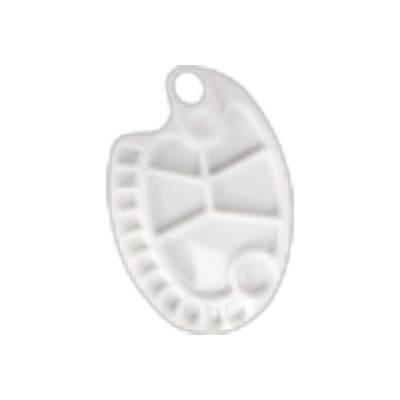Picture of Oval watercolor Artists palette plastic high quality-1 pcs