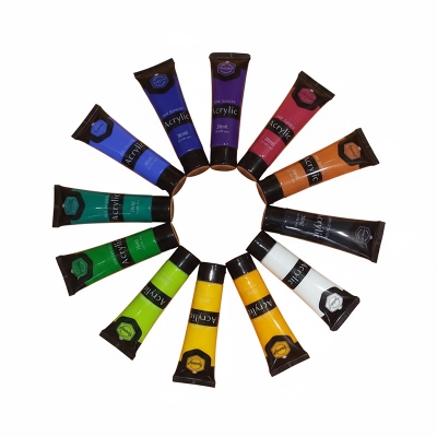 Picture of KeepSmiling Acrylic Color Set- 12 Tube/30ml,Keep Smiling