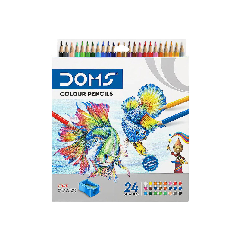 Picture of Doms 24 Color Pencils - Multicolour