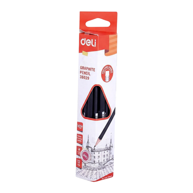 Picture of Deli  Black Triangular Pencil -HB-12pce