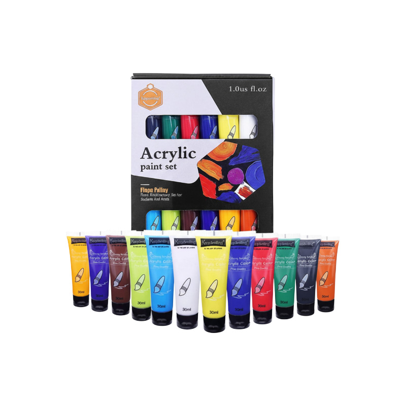 Picture of Keepsmiling Acrylic Color Set 12 Tubes 30MlKeep Smiling
