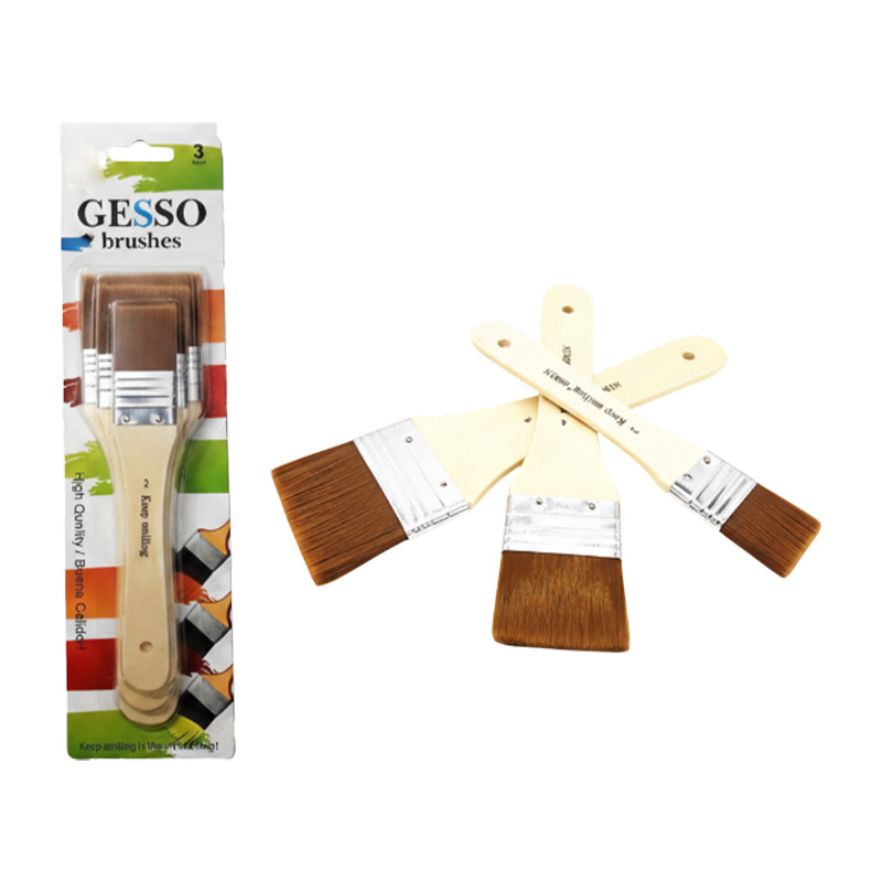 Picture of Keep Smiling Gesso Brushes Flat set