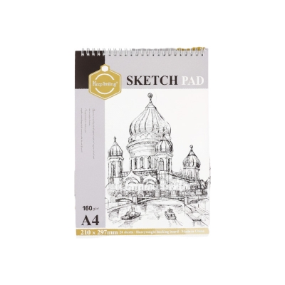 Picture of Keep Smiling A4 Sketch Pad-160 GSM Acid-24 Sheets
