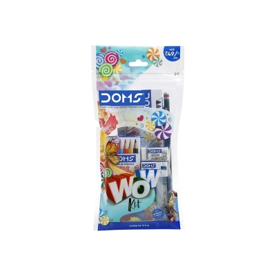 Picture of Doms Wow Craft Kit | Perfect Value Pack | Kit for Creative Minds | Gifting Range for Kids | Combination of 7 Stationery Items