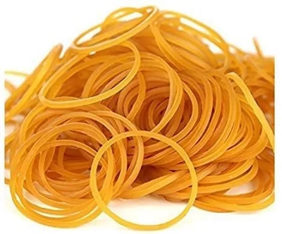 Picture of Rubber Bands Thick Medium Size Elastic Bands Stationary for Office Supplies Travel Home Items Fixing and Organizing, Yellow High Elasticity