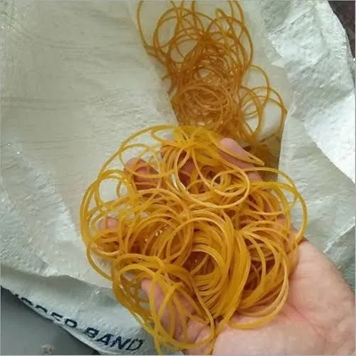 Picture of Rubber Bands Thick Medium Size Elastic Bands Stationary for Office Supplies Travel Home Items Fixing and Organizing, Yellow High Elasticity