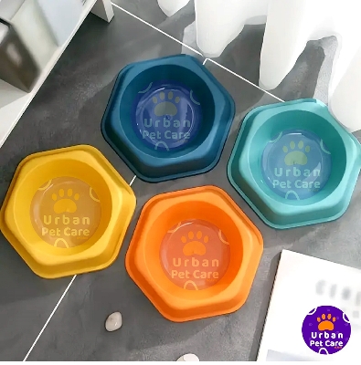 Picture of Premium Quality Cat Food Bowl Single, Blue, Pink, feeding dog, cat, kitten 1pc