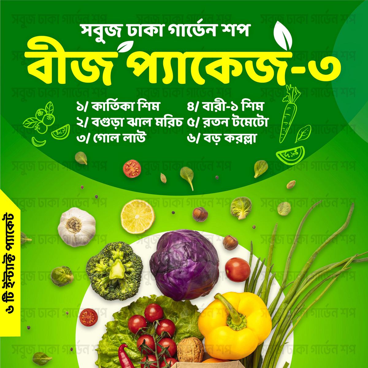 Picture of SP-3 All Season Seeds Package 6 Items Intact Pack