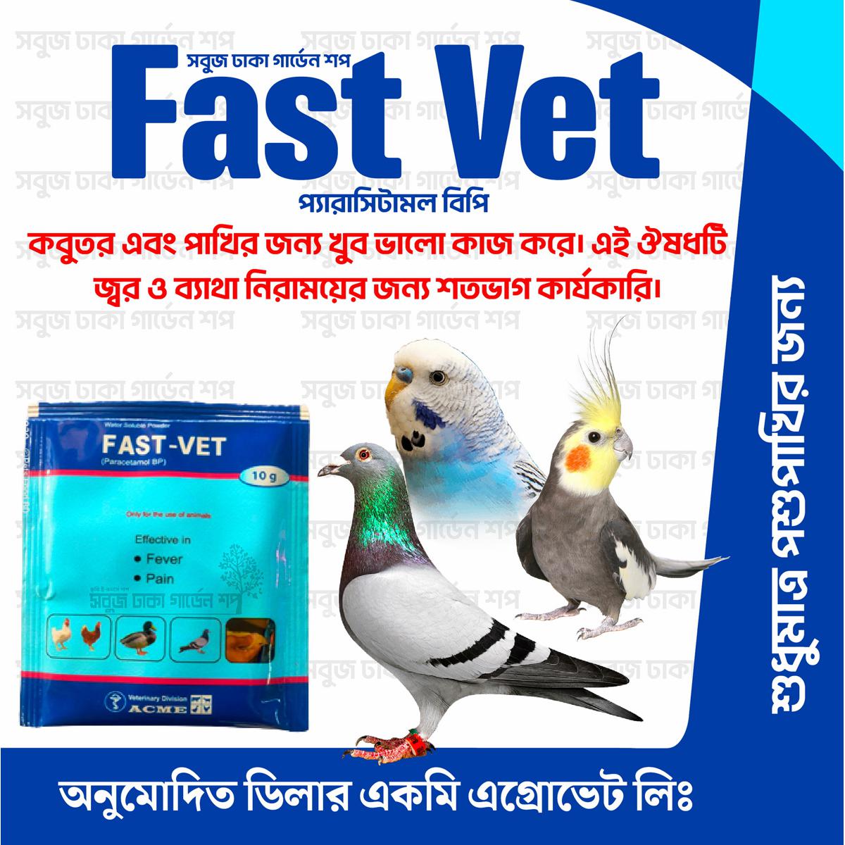 Picture of FAST VET POWDER 10gm Pack (Pakhir Jor er jonno)