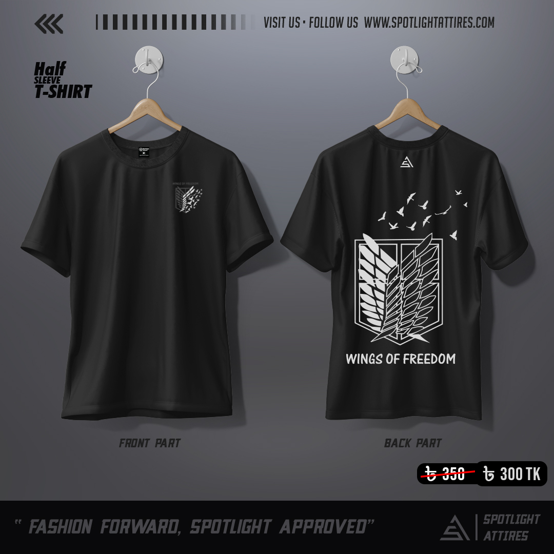 Picture of Attack on Titan Cotton Screen Printed T-Shirt