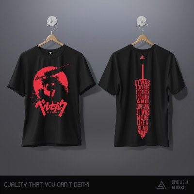 Picture of Berserk Cotton Screen Printed T-Shirt