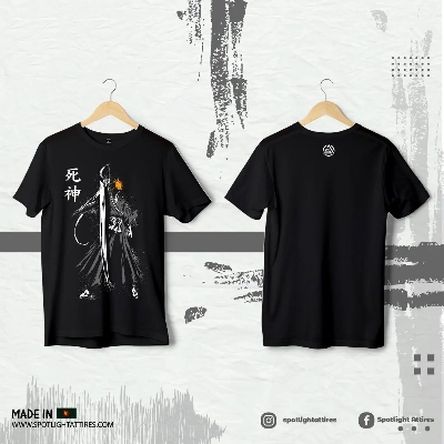 Picture of Bleach Ichigo Kurosaki Cotton Screen Printed T-Shirt