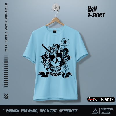 Picture of One Piece Anime Cotton Screen Printed T-Shirt