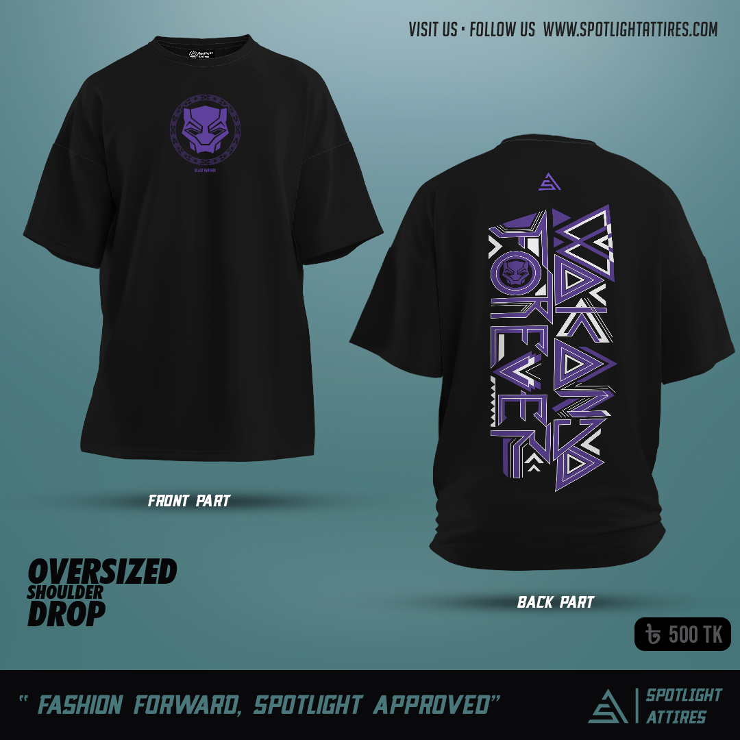 Picture of Marvel - Black Panther Drop Shoulder