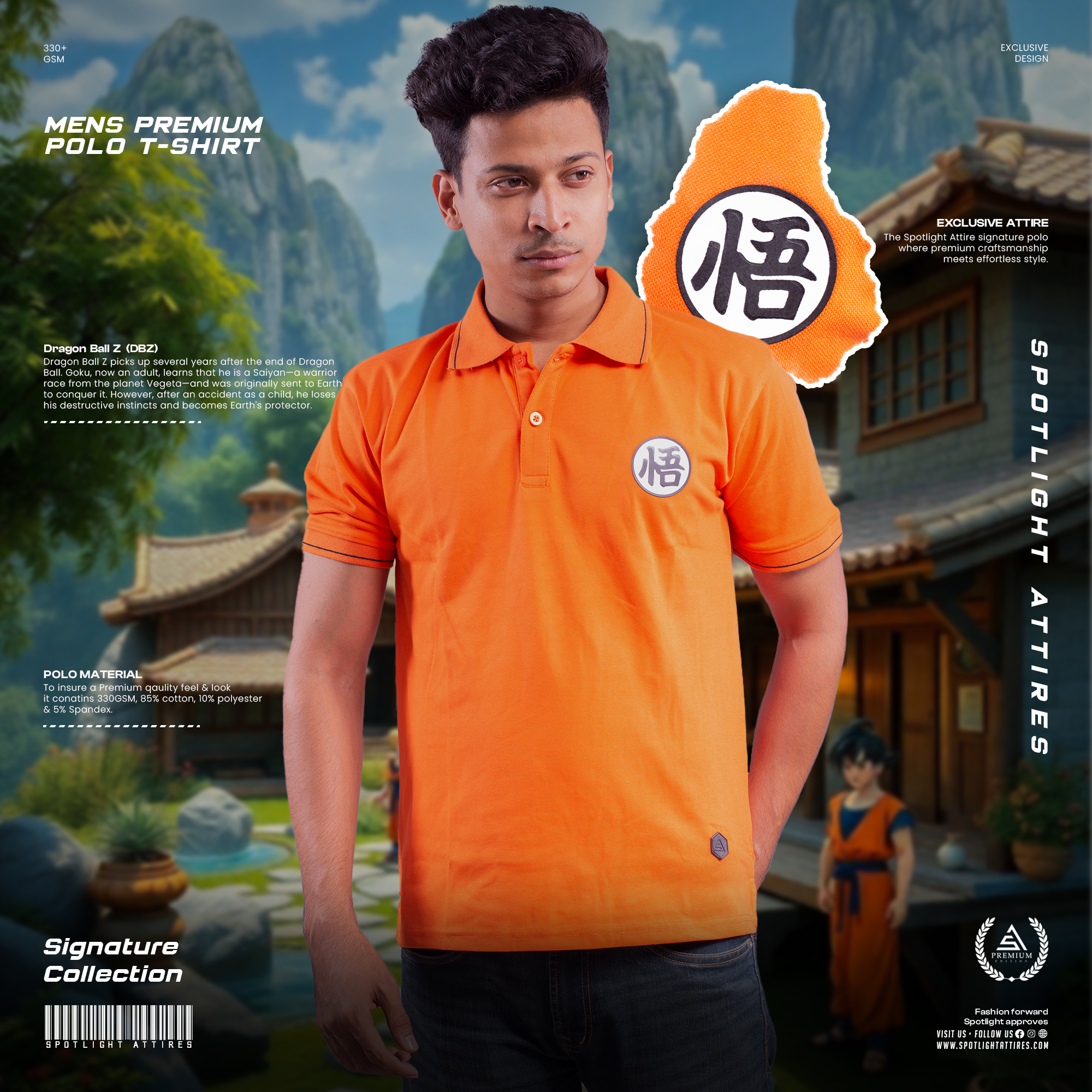 Picture of DBZ - DBZ Polo T-Shirt