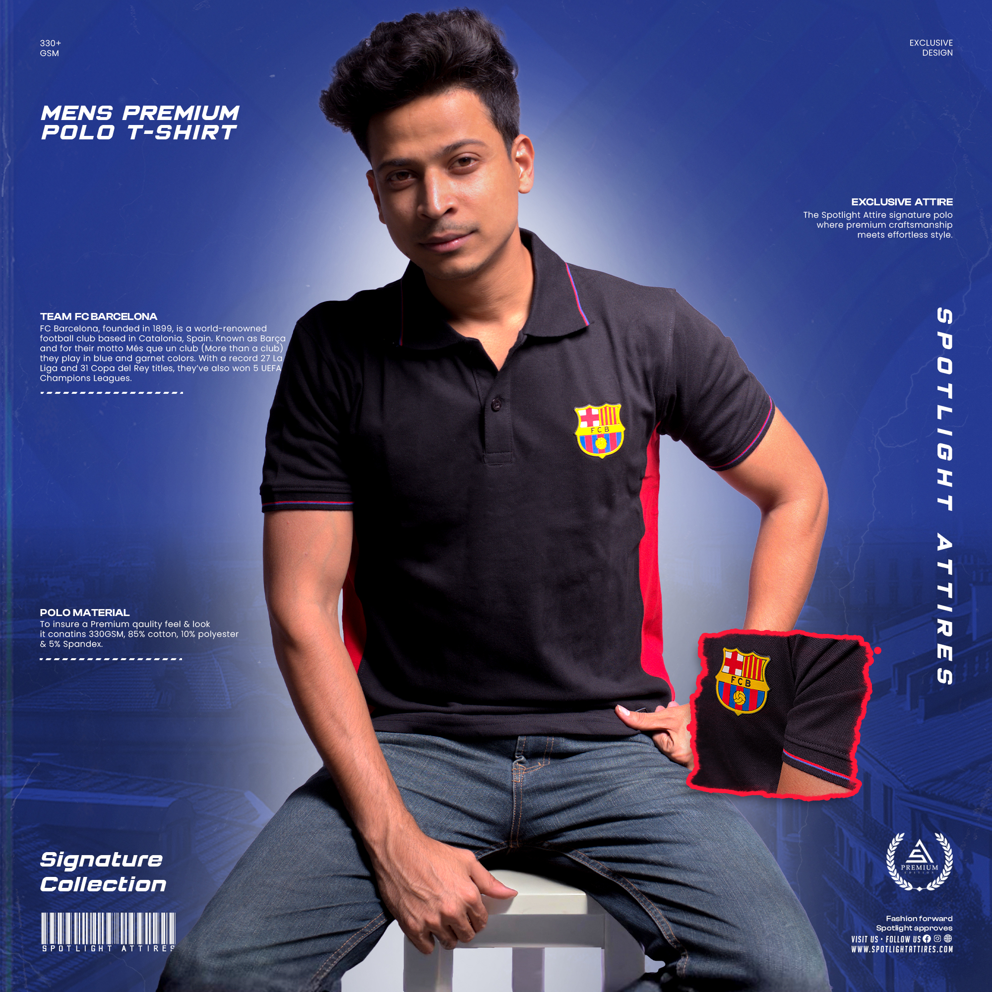 Picture of FCB Fan Made Polo T-Shirt