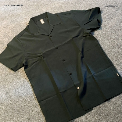 Picture of DEEP Green Hawaiian Cuban Collar Shirt