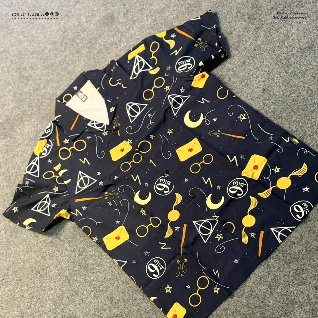 Picture of Harry Potter Hawaiian Cuban Collar Shirt !!